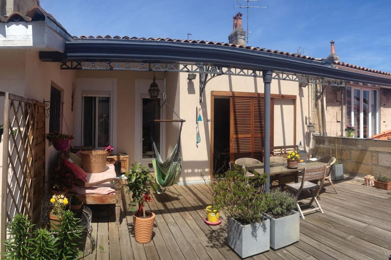 Calme , Proche Du Centre, Grande Terrasse, Petit Dejeuner Bordeaux Exterior foto